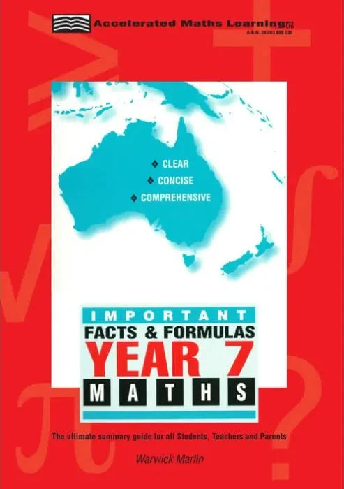 Facts and Formulas Year 7 (All levels)