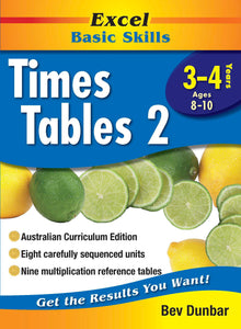 Excel Basic Skills - Times Tables 2 Years 3 - 4 Ada's Book