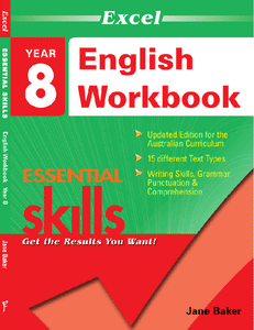 Excel Essential Skills - English Workbook Year 8 Ada's Book