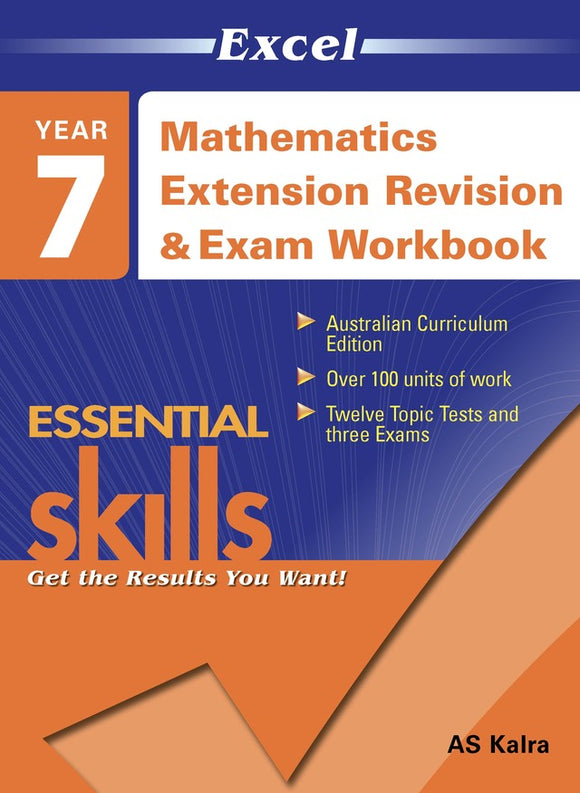 Excel Essential Skills - Mathematics Extension Revision & Exam Workbook Year 7 Ada's Book