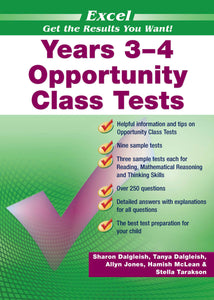 Excel Opportunity Class Tests Years 3-4 Ada's Book