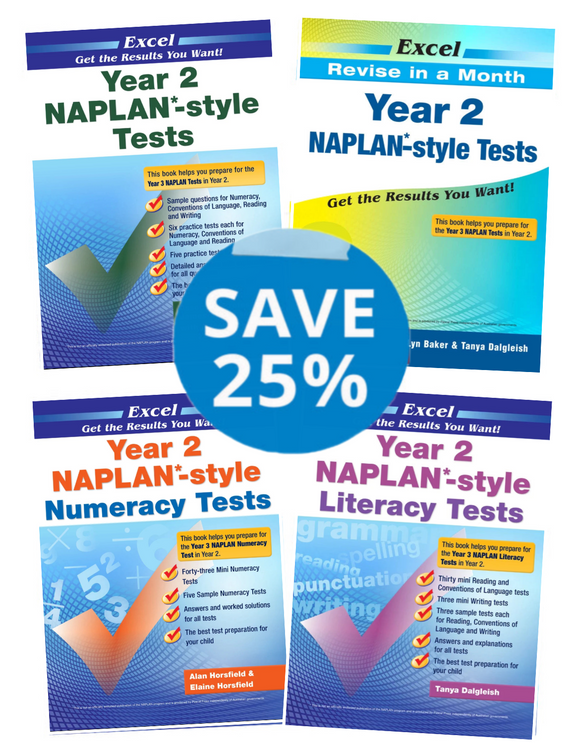 Excel NAPLAN* Book Pack Year 2(4 Books)