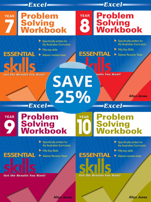 Excel Problem Solving Workbook Pack-Year7-10(4 books)