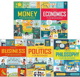 Usborne 5 Books Set (Money, Economics, Business, Politics & Philosophy) -Hardcover